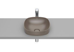 Накладной врезной умывальник 37см раковина цвет CAFE, Roca INSPIRA SOFT A32750R660 A32750R660 фото
